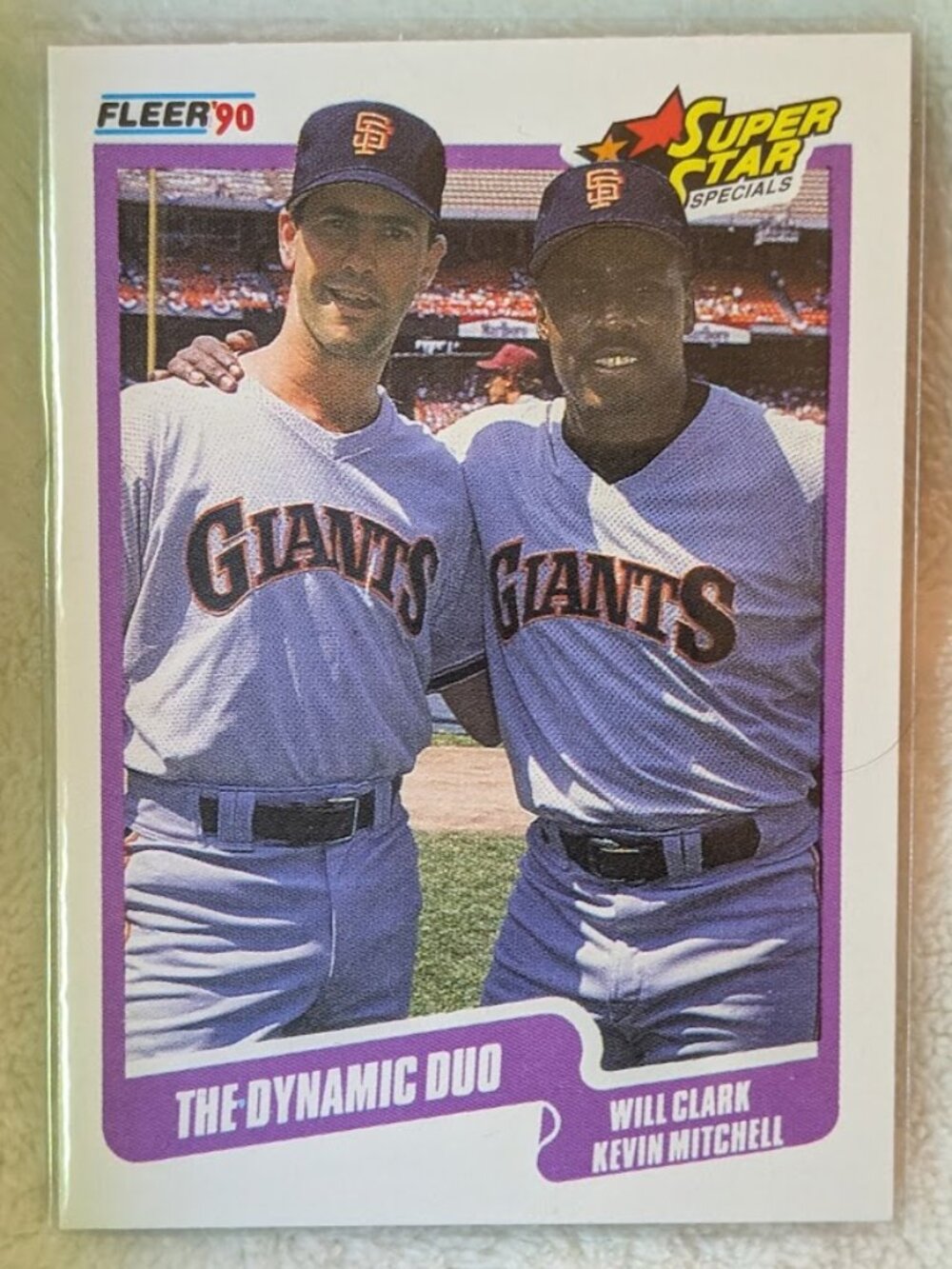 1990 Fleer The Dynamic Duo CLARK & MITCHELL #637